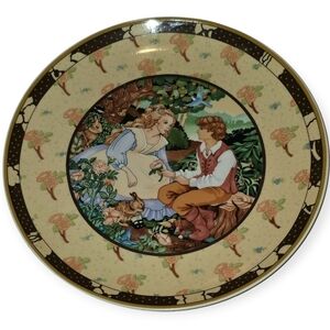 Vintage 1984 Renee Faure Collector's Plate "Roses Are Red"